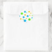 Fun Bright Stippen Ronde Sticker (Tas)