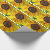Fun Bright Sunflower Wrapping Paper Cadeaupapier (Hoek)