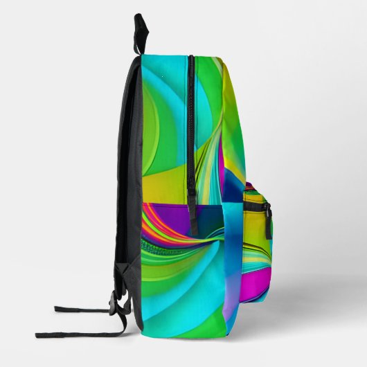 Fun Bright Swirls Bedrukte Rugzak (Links)