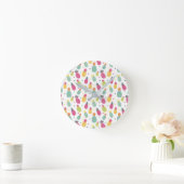 Fun Bright Tropische ananas Ronde Klok (Huis)