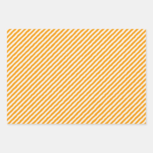 Fun & Bright Yellow & Cream Squiggly Lines Inpakpapier Vel (Voorkant 2)