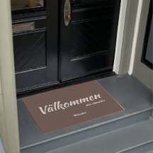 Fun Brown Swedish Welcome Definition Doormat