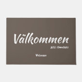 Fun Brown Swedish Welcome Definition Doormat Deurmat (Voorkant)