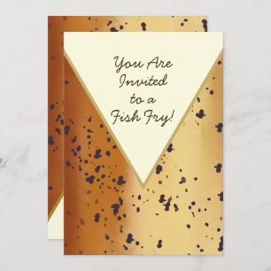 Fun Brown Trout Pattern Modern Fish Fry Kaart