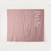 Fun Bruid Definitie Bruiloft Feest Foto  Wandkleed (Voorkant (horizontaal))