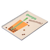 Fun Bubble Tea/Boba Tea Custom Name Notitieboek (Linkerzijde)