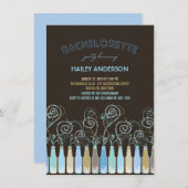 Fun Bubely Celebrations Bachelorette Party Invite Kaart (Voorkant / Achterkant)