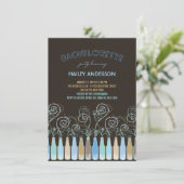 Fun Bubely Celebrations Bachelorette Party Invite Kaart (Staand voorkant)