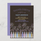 Fun Bubely Celebrations Bachelorette Party Invite Kaart (Voorkant / Achterkant)