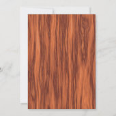 Fun Buffalo Pset Lumberjack Beer kerstfeest Kaart (Achterkant)