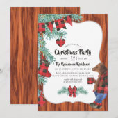 Fun Buffalo Pset Lumberjack Beer kerstfeest Kaart (Voorkant / Achterkant)