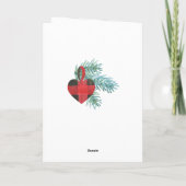 Fun Buffalo Pset Lumberjack Beer kerstfoto Feestdagen Kaart (Achterkant)