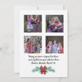 Fun Buffalo Pset Lumberjack Beer kerstfoto Feestdagenkaart (Achterkant)