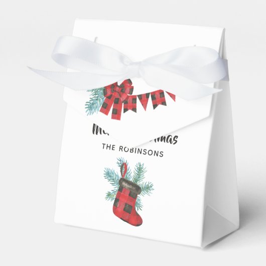 Fun Buffalo Pset Lumberjack Beer Kerstmis Bedankdoosjes (Voorkant Zijde)