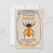 Fun Bug Valentijnsdag Kaart Beatle (Voorkant)