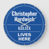 Fun Builder - flatpanel met hoge stijlstandaard Grote Klok (Voorkant)