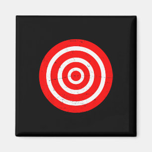Fun Bullseye Target Bulls Eye Prank Gift-boogschie Magneet