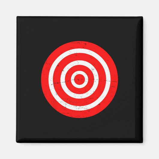 Fun Bullseye Target Bulls Eye Prank Gift-boogschie Magneet (Voorkant)
