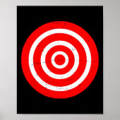 Fun Bullseye Target Bulls Eye Prank Gift-boogschie Poster (Voorkant)