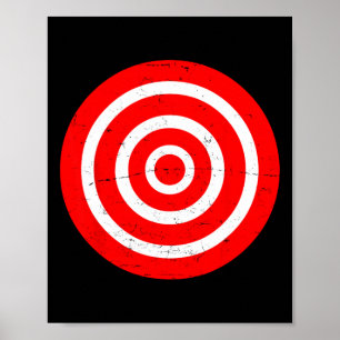 Fun Bullseye Target Bulls Eye Prank Gift-boogschie Poster