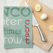 Fun Bunco Dice Friends Holiday Green & Red Theedoek (Quarter Fold)