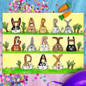 Fun Bunnies Verjaardag briefkaart