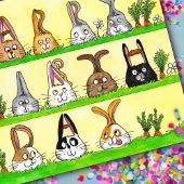 Fun Bunnies Verjaardag briefkaart