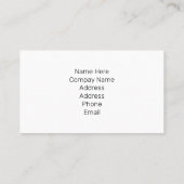 Fun Business Card template Visitekaartje (Achterkant)