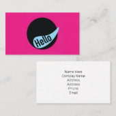 Fun Business Card template Visitekaartje (Voorkant / Achterkant)