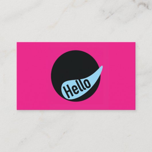 Fun Business Card template Visitekaartje (Voorkant)