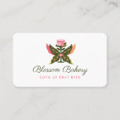 Fun Butterfly Blossom Floral Garden Bakery Cake Visitekaartje (Voorkant)