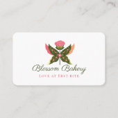Fun Butterfly Blossom Floral Garden Bakery Visitekaartje (Voorkant)