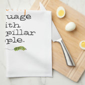 Fun Butterfly Caterpllar Gezegde Kitchen Towelen Theedoek (Quarter Fold)