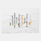 Fun Butterfly Caterpllar Gezegde Kitchen Towelen Theedoek (Horizontaal)