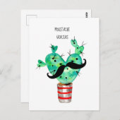 Fun Cactus Dank Je Baard Briefkaart (Voorkant / Achterkant)