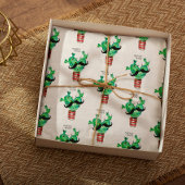 Fun Cactus Heart Dank u Tissuepapier