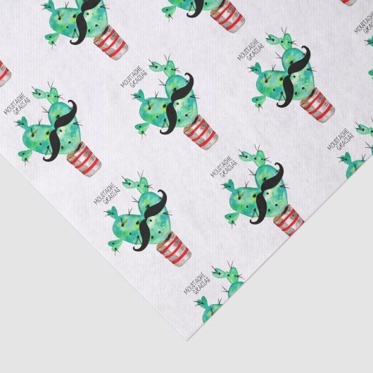 Fun Cactus Heart Dank u Tissuepapier (Detail)