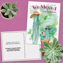 Fun Cactus We Moved Southwest Announcement