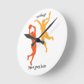Fun cadeau voor netball player. . Klok (Hoek)
