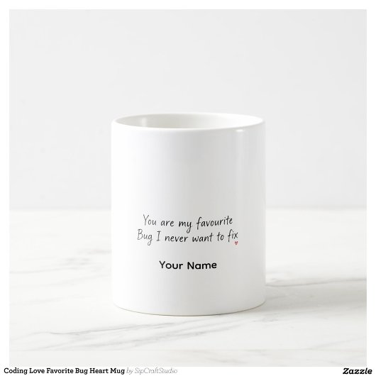 Fun cadeau voor programmeur Bug Gepersonaliseerde  Koffiemok