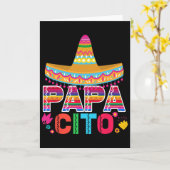 Fun cadeau voor Vaderdag voor mannen Papacito Vade Kaart (Gele Bloem)