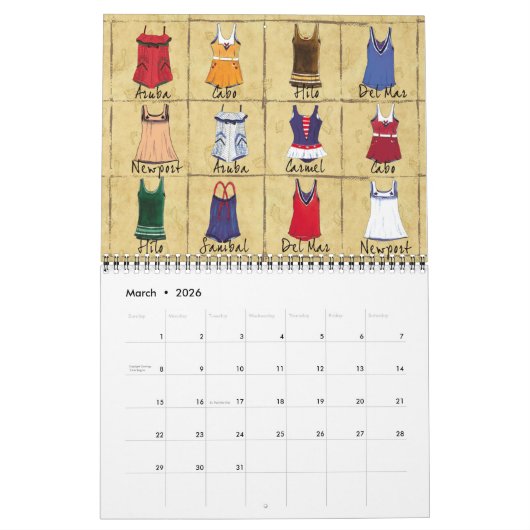 Fun Calendar omdraaien Kalender (Mar 2026)