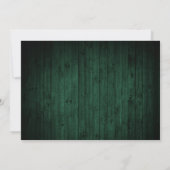 Fun Calligraphy kerst Green Wood 3 Foto Feestdagenkaart (Achterkant)