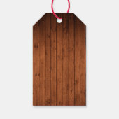 Fun Calligraphy Kersthout  Truck Cadeaulabel (Achterkant)