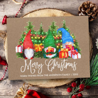 Fun Calligraphy Kraft Merry-kerstgnomen