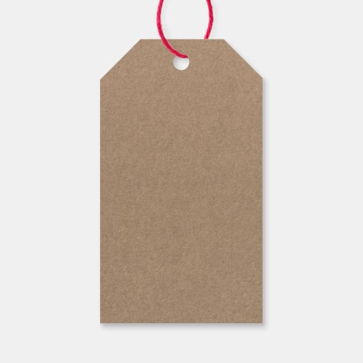 Fun Calligraphy  Truck Kraft Kerstmis Cadeaulabel (Achterkant)