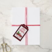 Fun Calligraphy  Truck Santa Pset Cadeaulabel (Met Touw)