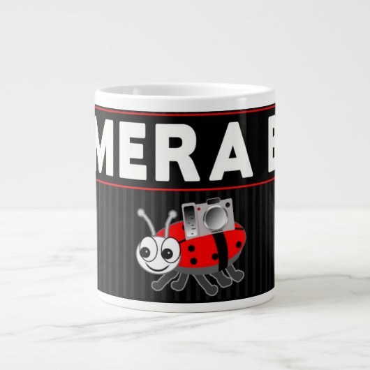 FUN CAMERA BUG JUMBO 20 OZ. KOFFIE/SOUP MUG GROTE KOFFIEKOP (Voorkant)