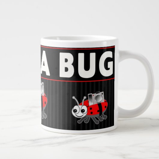 FUN CAMERA BUG JUMBO 20 OZ. KOFFIE/SOUP MUG GROTE KOFFIEKOP (Rechts)