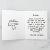 Fun  Camper Trailer Happy Retirement Card Bedankkaart (Binnen)